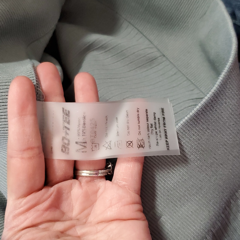 Bo+Tee Ribbed Athletic Workout Shorts - Picture 5 of 10